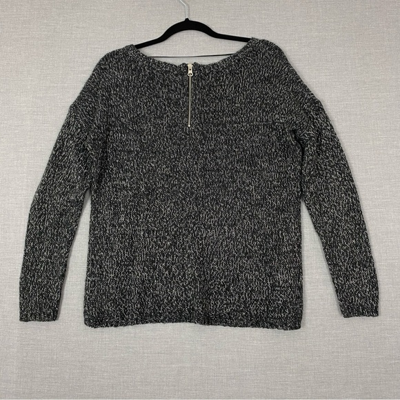 Vero Moda Tango Sweater Pull Over Sz Small Grey Loose Knit Stretchy Zipper Back - Picture 2 of 9